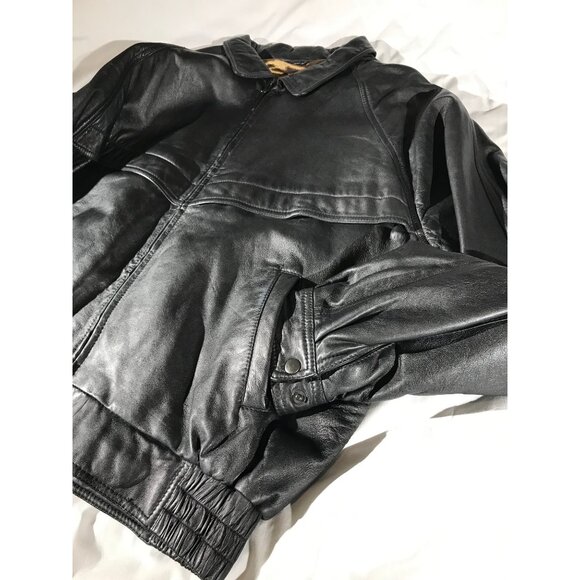 Watershed by William Harry Black Lamb Skin Leather Jacket - Picture 3 of 10